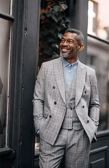 Business Man outside of his shop