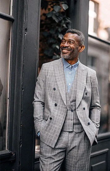 Business Man outside of his shop